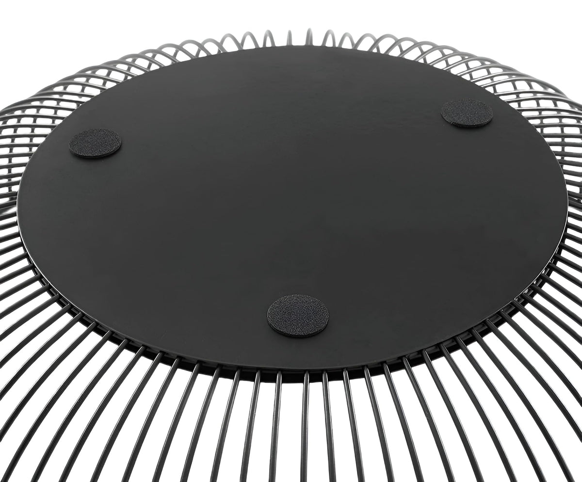 7UYUU black metal bowl stores K-cups or small items with stylish utility.