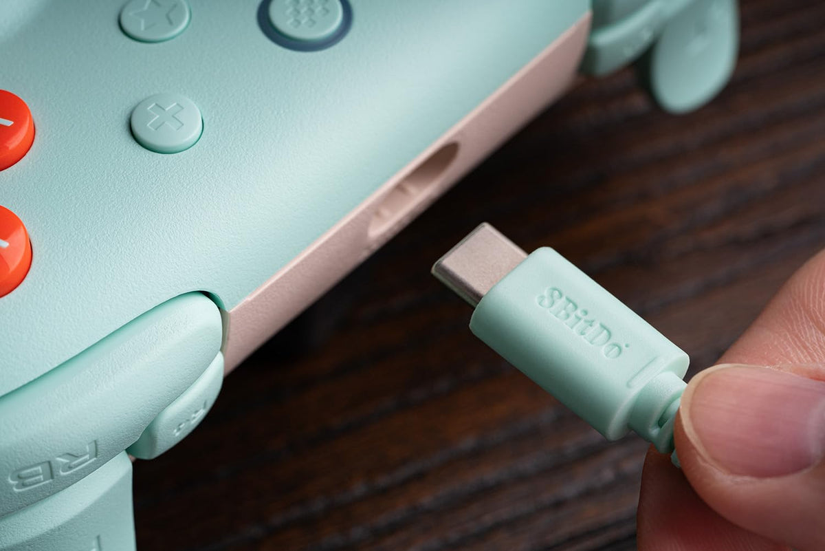 8BitDo Ultimate 2C Mint close-up of button layout and tactile feedback.