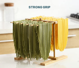 8SOM bamboo rack offers large storage with 12 bars for organized drying
