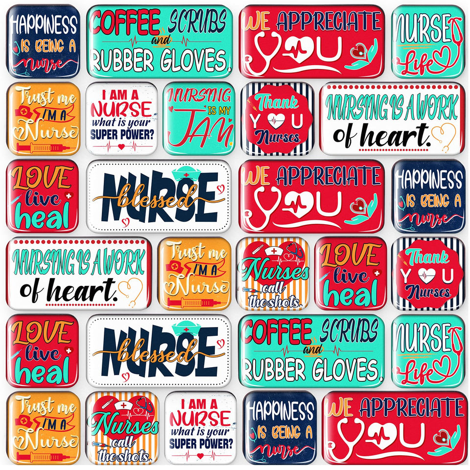 90shine nurses week magnets set of 36 with vintage designs for fridge decor and appreciation