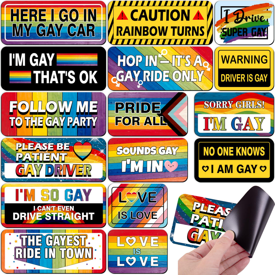 90shine pride rainbow magnet for cars boosts visibility during parades