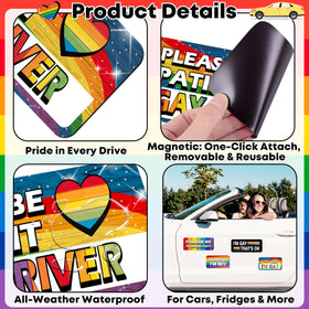 90shine gay pride magnet design for trucks enhances festive decor