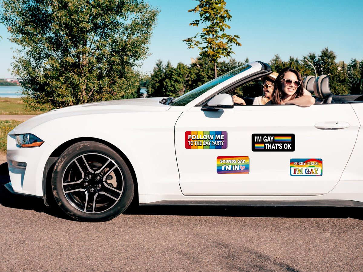 90shine rainbow pride magnet for lockers and garage doors