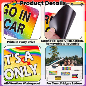 90shine Strong magnetic backing keeps magnets secure on metal surfaces.