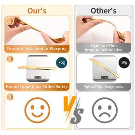 ERVILO gold finished salad fork designed for easy portioning and style.