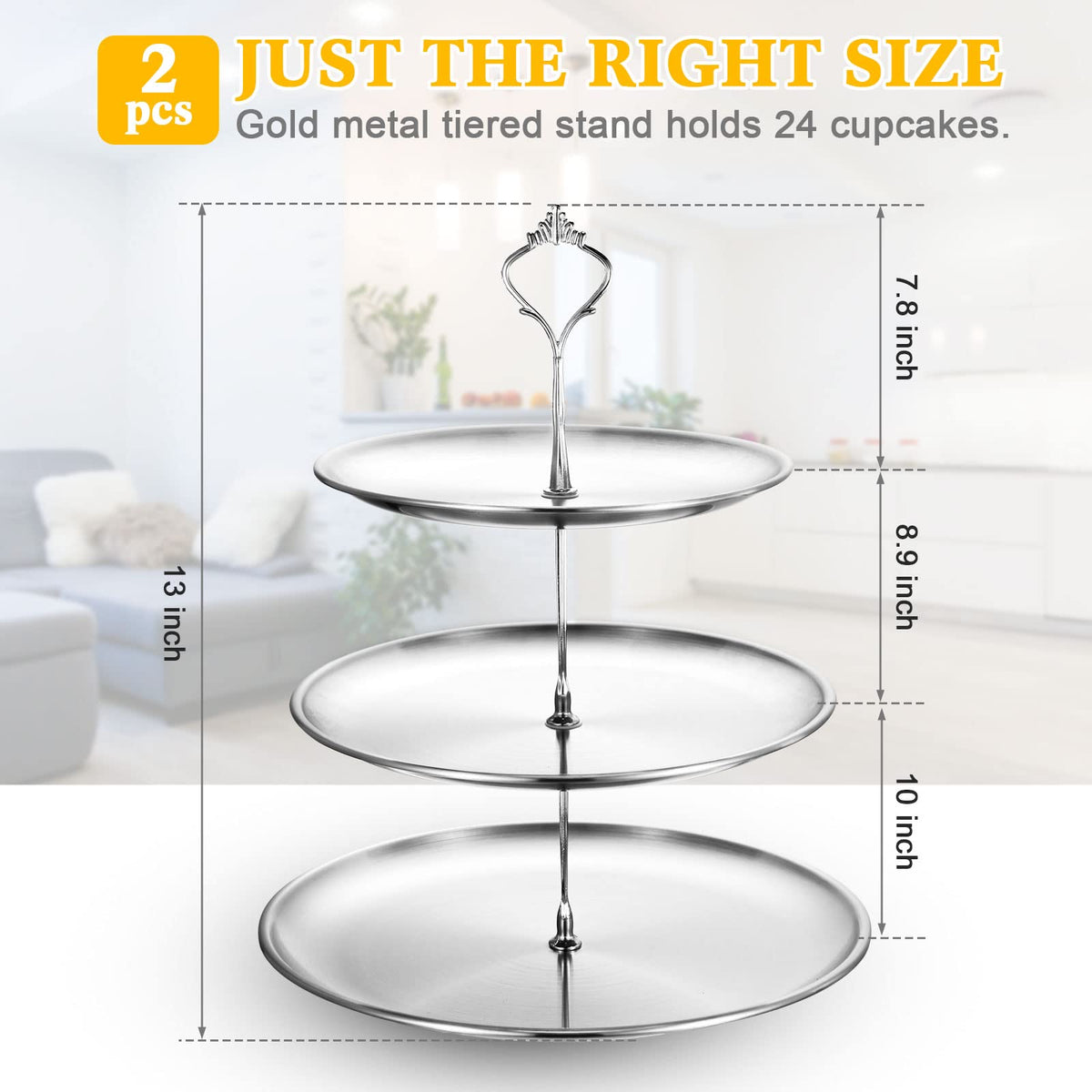 Gerrii cupcake stand base close-up highlights stability