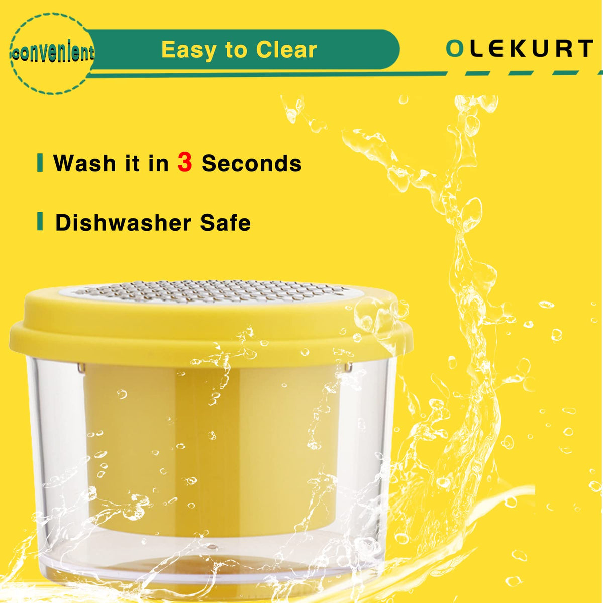 Easy cleanup with dishwasher-safe design for the OLEKURT corn stripper.