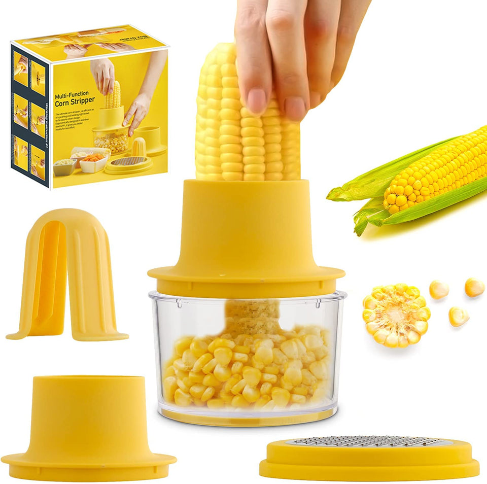 OLEKURT corn stripper tool handle with ergonomic grip for easy corn removal.
