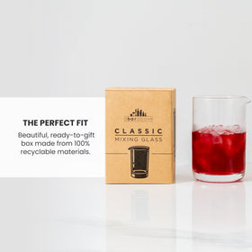 A Bar Above classic style stirring pitcher ready for home or bar use.
