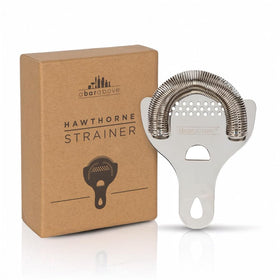 A Bar Above Hawthorne strainer with stainless steel finish for durable, professional-grade use.