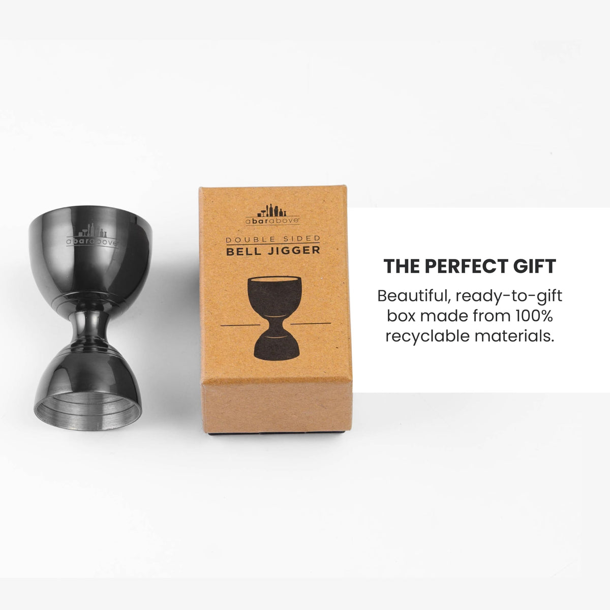 A Bar Above Premium Bell Jigger double-sided design speeds fast, accurate pours.