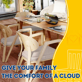 AAAAAcessories cushion with ties for secure fit on chairs