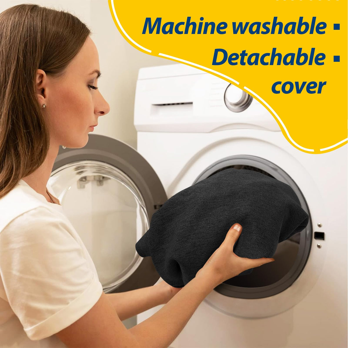 Non-slip base on AAAAAcessories cushion keeps seat steady during use.