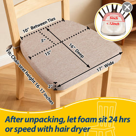 AAAAAcessories 2-inch thick cushion delivers tailbone relief during meals