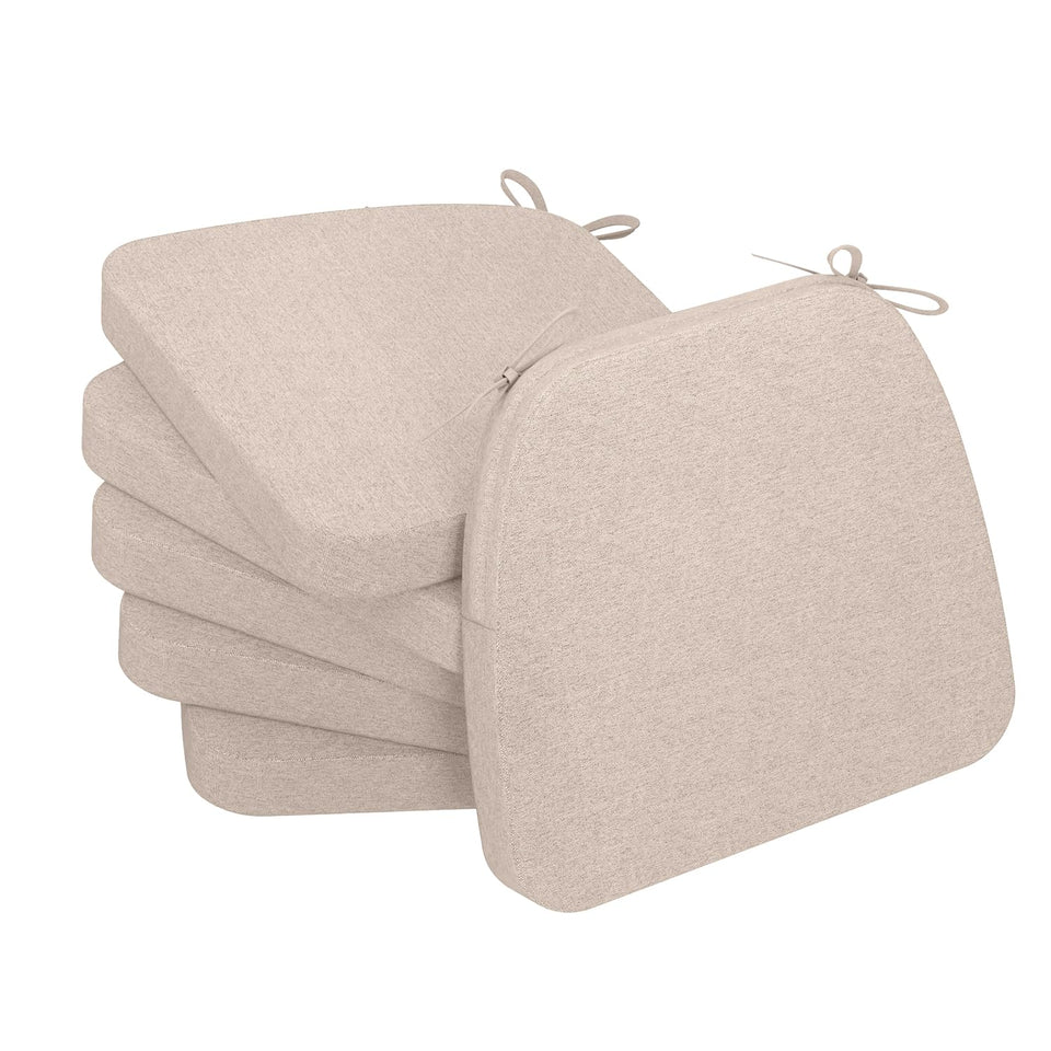 AAAAAcessories D-shaped chair cushions for ergonomic dining comfort