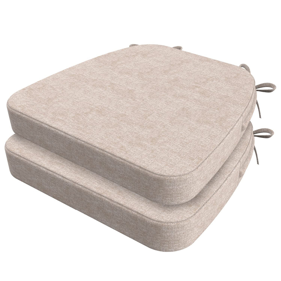AAAAAcessories D-shaped seat cushion foam provides ergonomic support during dining.