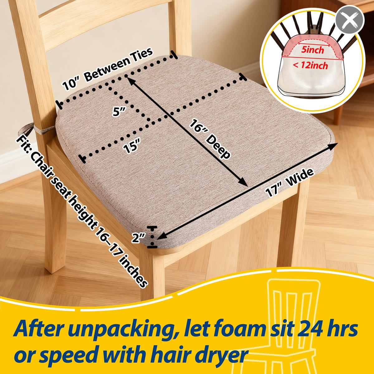AAAAAcessories removable zippered cover for easy cleaning and long-lasting freshness.