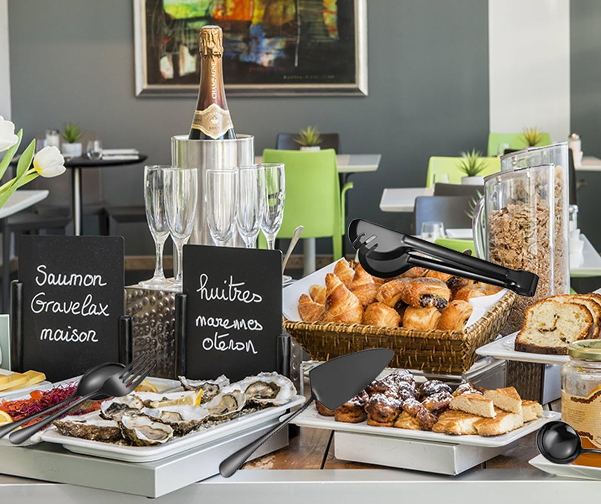 AARAINBOW pie server and cake knife in black for desserts and slicing