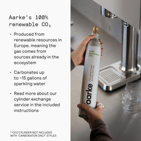 Aarke Carbonator III 800ml PET bottle demonstrates a durable reusable bottle for refills.
