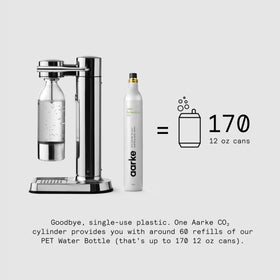 Aarke Carbonator III damper-controlled lever enables precise, satisfying carbonation at home.