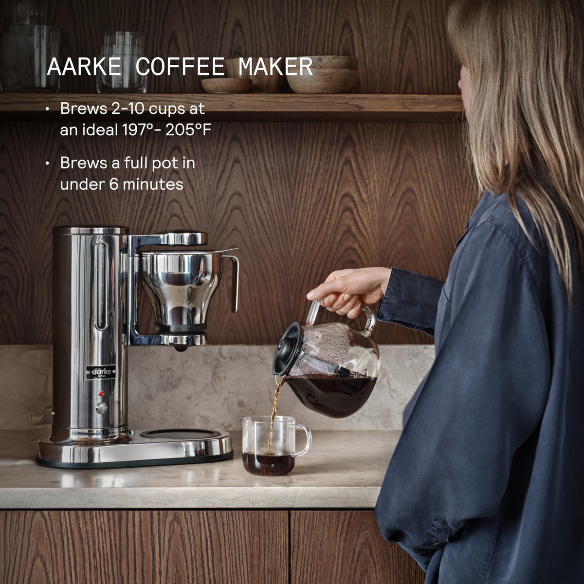 Aarke 360° filter basket enables even extraction for richer flavors