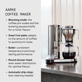 Aarke precision shower head mimics pour-over for balanced extraction