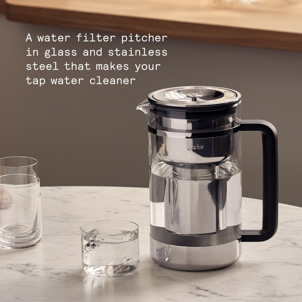 Aarke Purifier stainless steel filter cartridge designed for durable filtration.