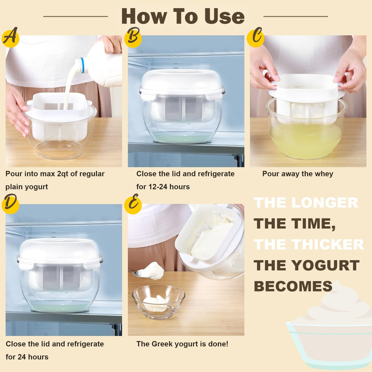 Aastrogleam yogurt maker lid seals in freshness during chilling