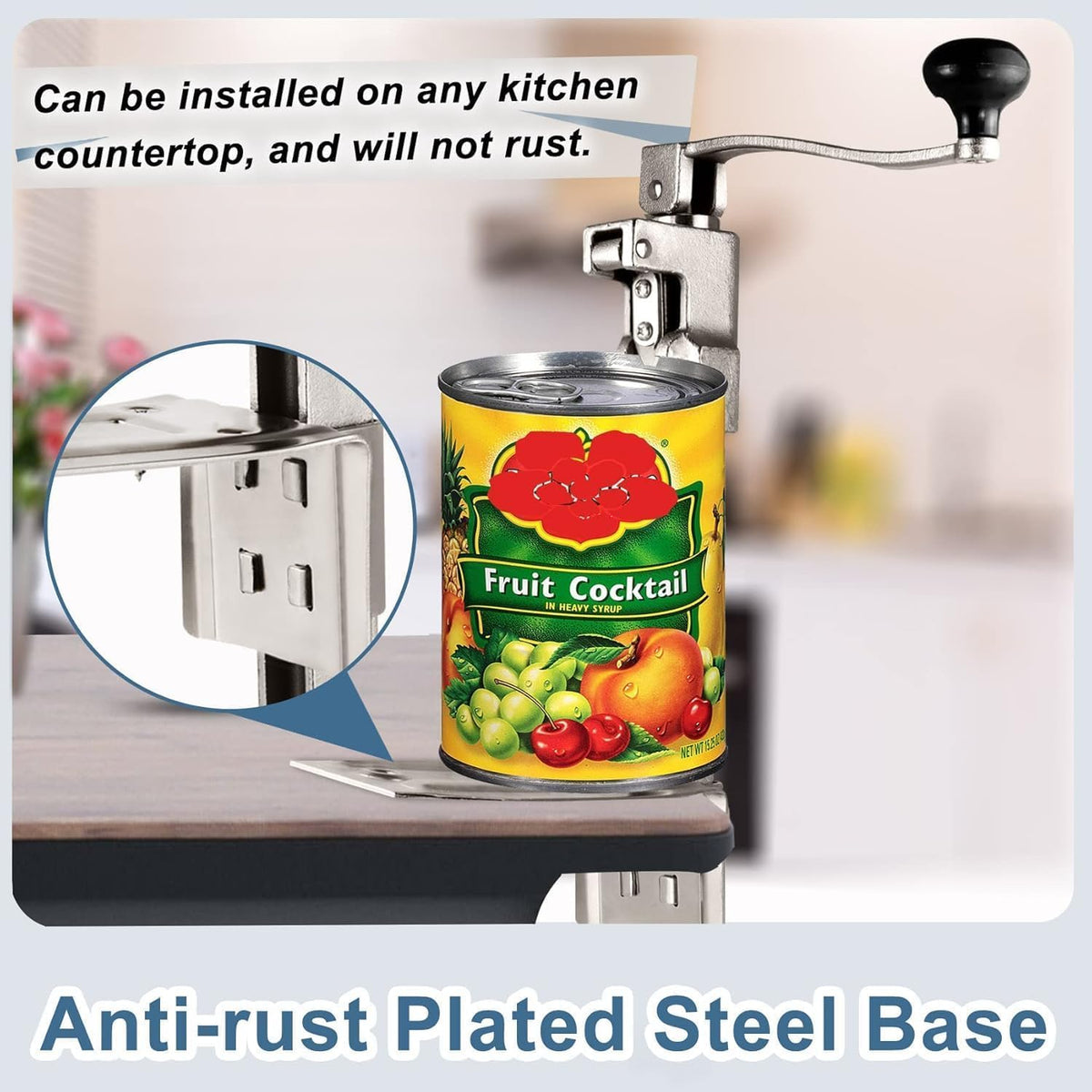Aazai counter-mount design provides stable operation