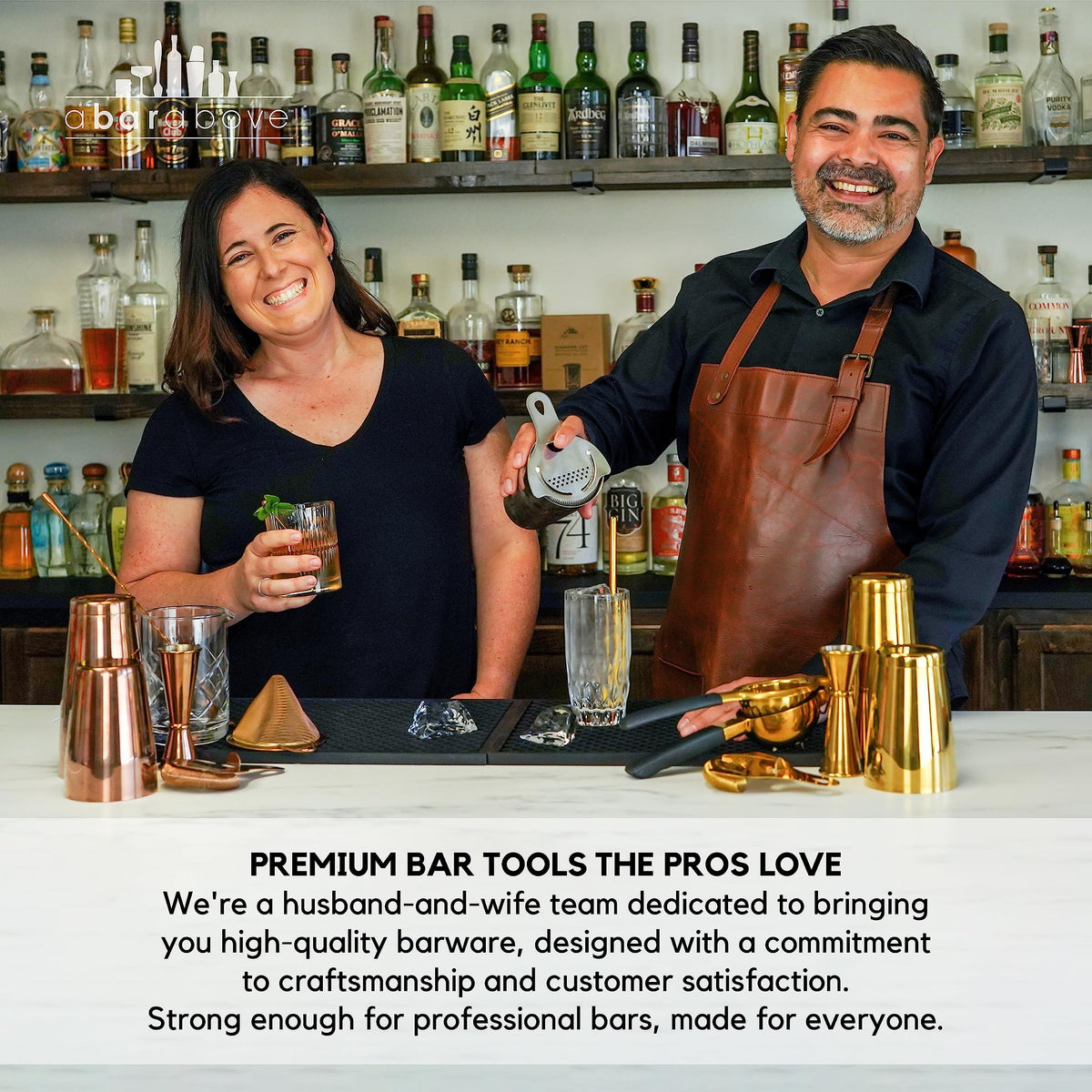 A Bar Above professional kitchen and bar tool enhances garnish presentation.