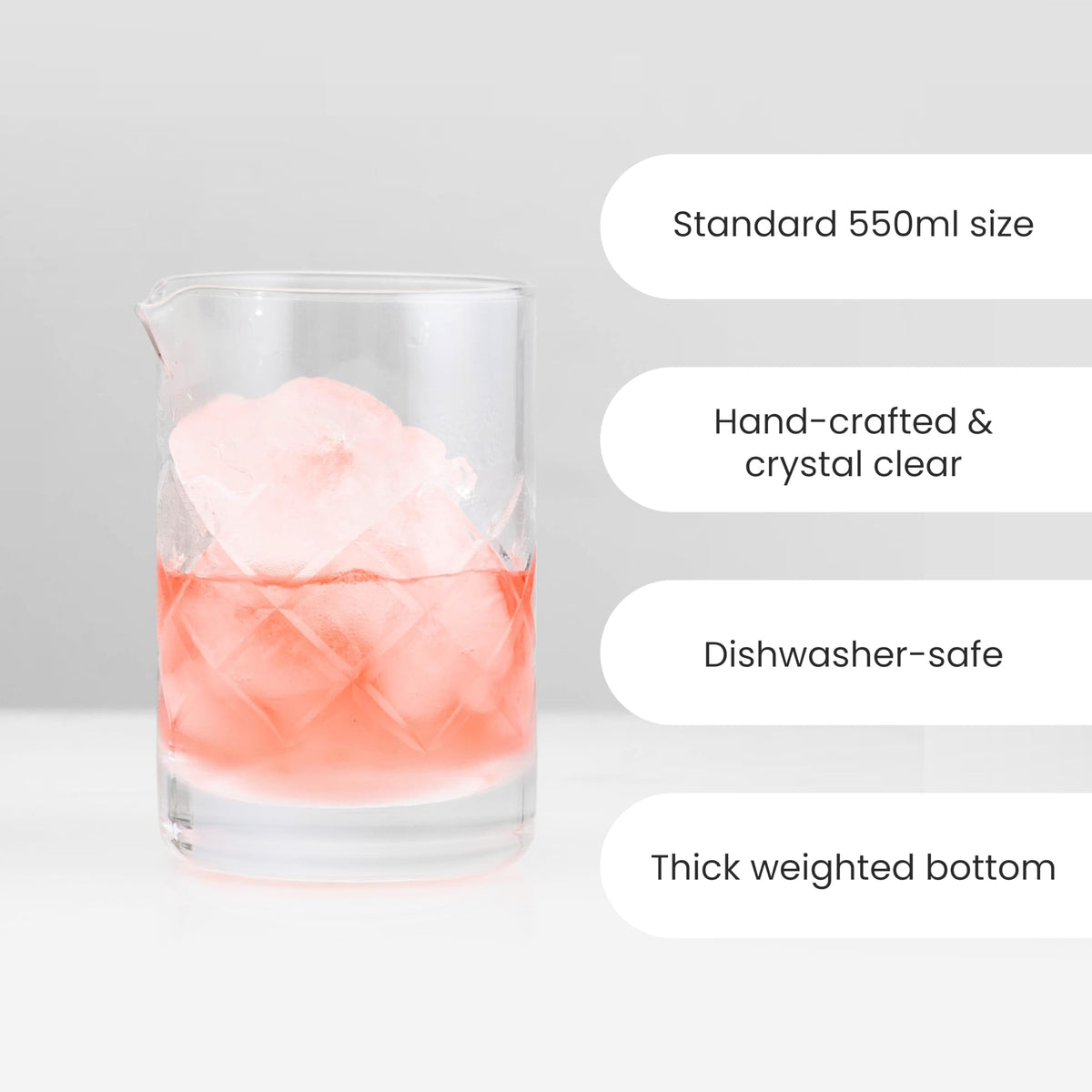Versatile for classic stirred cocktails and small-batch mixes
