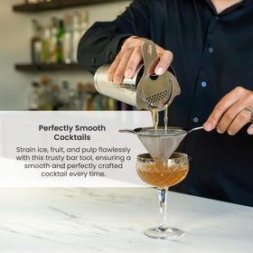 A Bar Above rustproof 304 stainless steel strainer withstands daily use with style