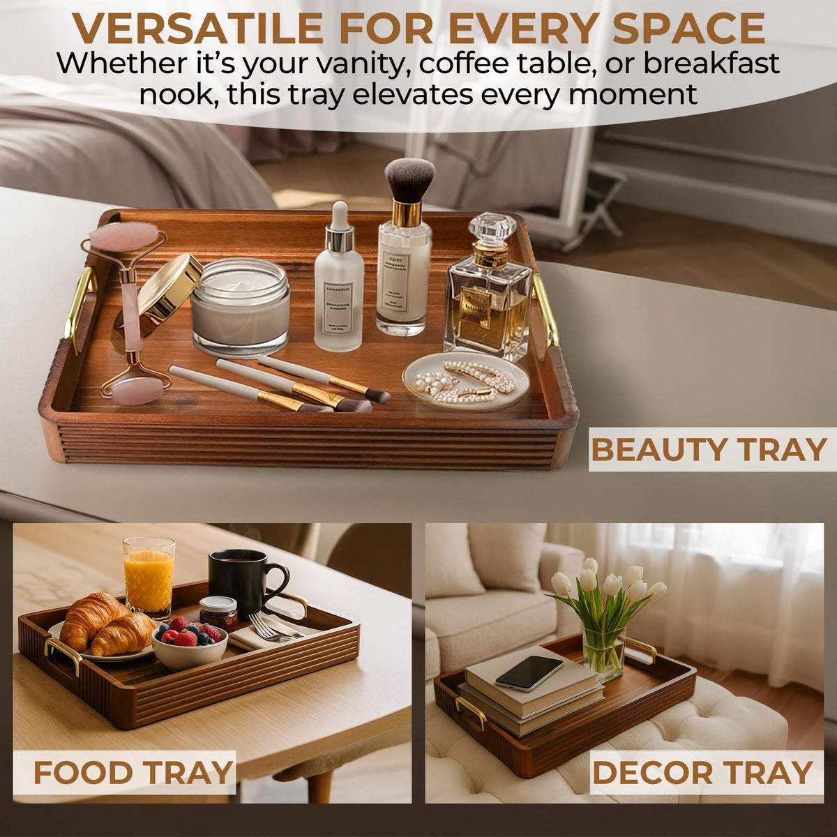 Abawi Nexus tray with raised edges keep contents secure during transport.