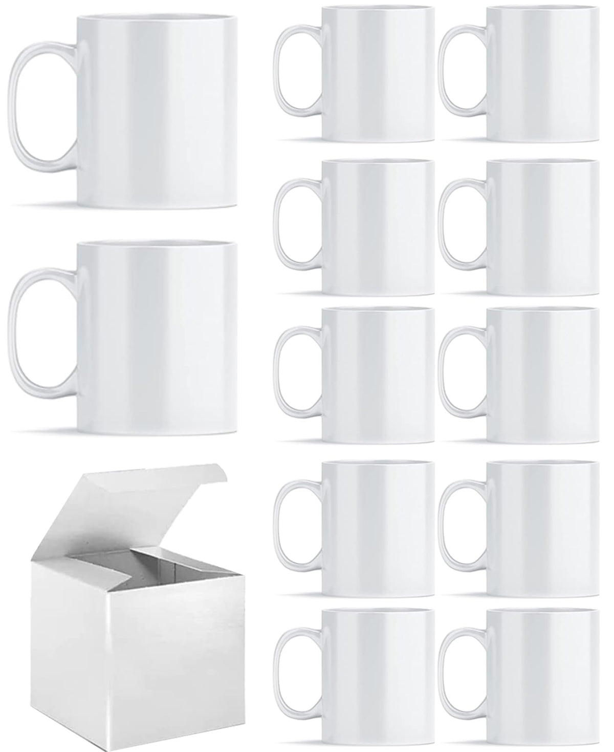 ABBSH sublimation mug with box, 11 oz, ready for custom designs
