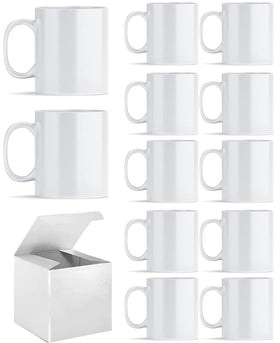 ABBSH sublimation mug with box, 11 oz, ready for custom designs