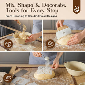 ABIOTO Bread lame with five blades for clean slashes and precise scoring.