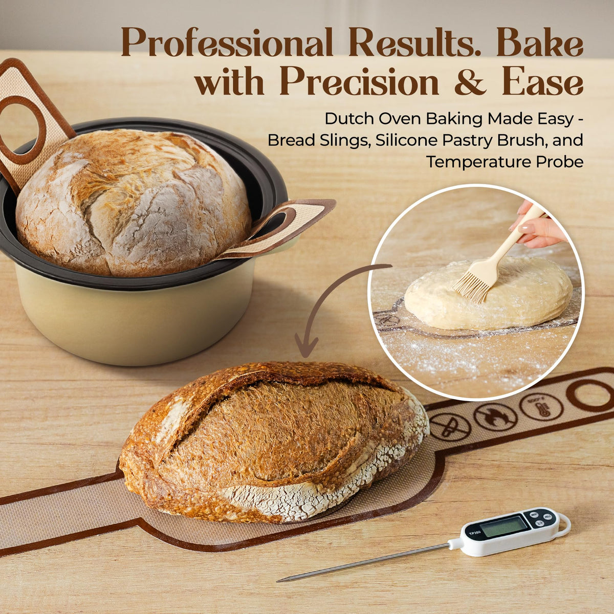 ABIOTO Kitchen scale and scrapers aid precise feedings and clean handling.