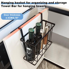 Aboevnc towel bar holds dish towels to reduce clutter and mildew risk