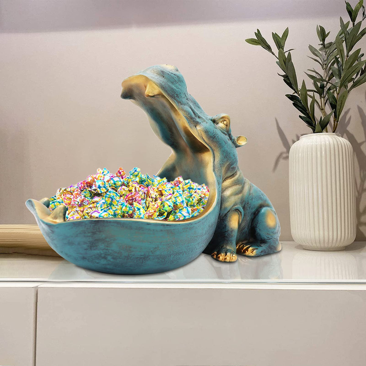 aboxoo hippo storage box doubles as unique office decor