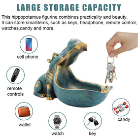 aboxoo hippo key bowl keeps entryway essentials organized