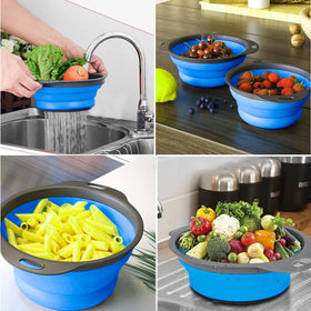 ABSOK colander non-slip handle detail for stable grip