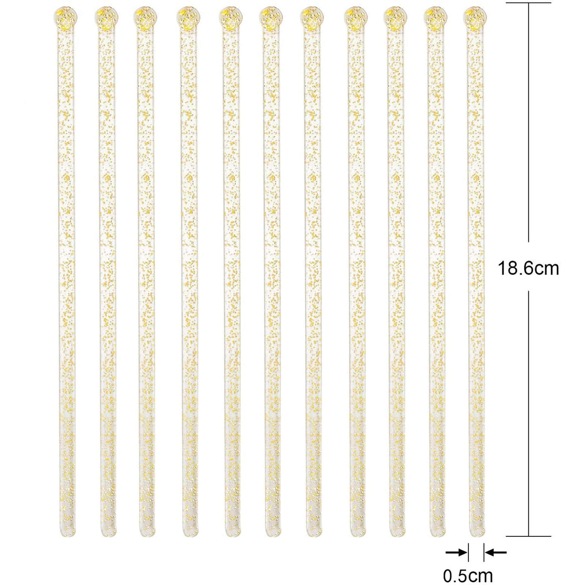 ABSOK crystal cake pop stirrer in clear finish for desserts.
