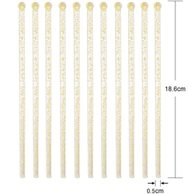 ABSOK crystal cake pop stirrer in clear finish for desserts.