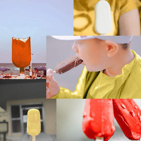 ABSOK red two-pack molds provide family-friendly popsicle making.