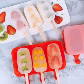 ABSOK set includes 100 popsicle sticks for convenient reuse.