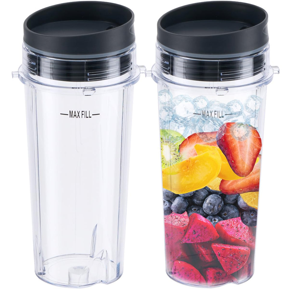 ABTER 16oz blender cup compatible with Ninja BL660 and BL780 for quick single-serve blends.
