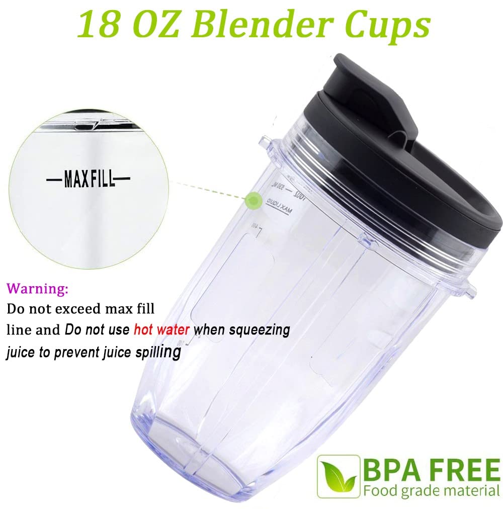 ABTER replacement cup uses durable Tritan material for clarity and long-lasting use.
