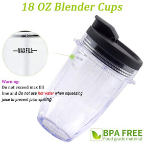 ABTER replacement cup uses durable Tritan material for clarity and long-lasting use.