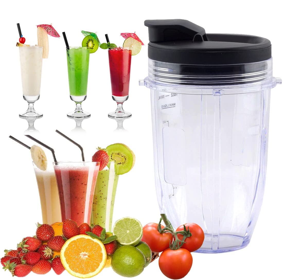 ABTER 18 oz cup supports quick, mess-free cleanup after blending fruits and greens.