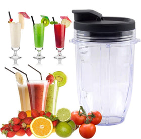 ABTER 18 oz cup supports quick, mess-free cleanup after blending fruits and greens.